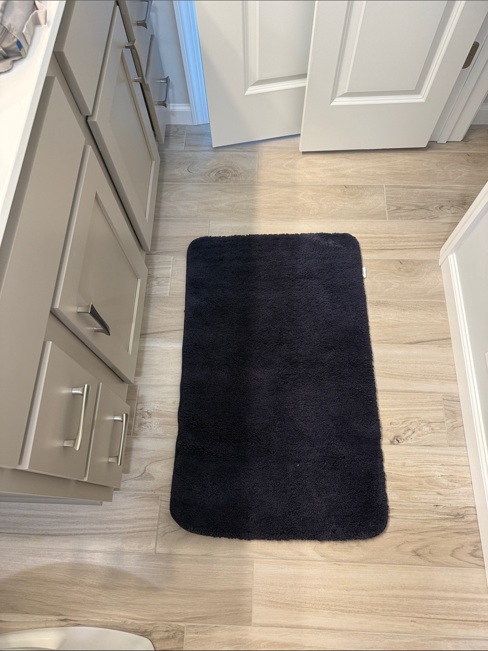 Threshold Plush Blue Bath Mat - Soft Rectangular Rug